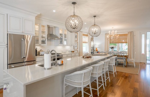South Rehoboth House | Stunning Downtown Rehoboth Beach Home w/Five Primary Suites & Parking