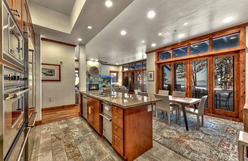 Sierra Shores Condo | Stunning Lakefront Views, Hot Tub, A/C, Gym, walk to Dining and shops