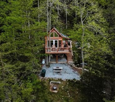 Canton House | Stunning Pet-Friendly Treehouse for Relaxing Glamping Retreats in North Carolina