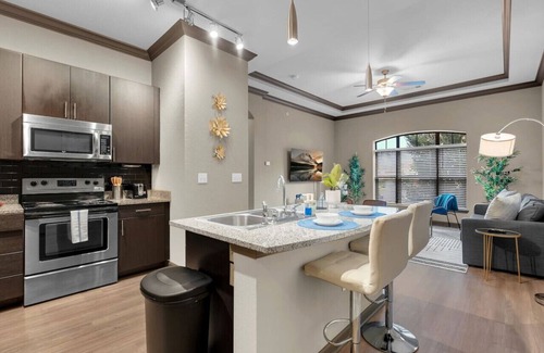 Brady Arts District Apartment | Stylish 1BR Near BOK Center-Gym, Pool, Pet Frndly
