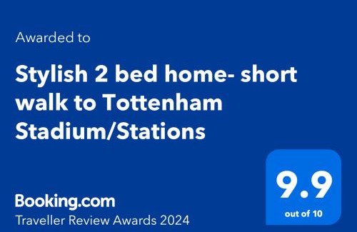 Upper Edmonton House | Stylish 2 bed home- short walk to Tottenham Stadium/Stations