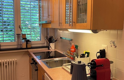 District 9 Apartment | Stylish 2-Bedroom Flat w/Living Room, Balcony & Workspace in Zürich