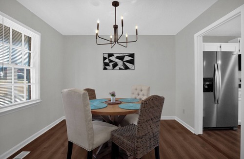 Fayetteville House | Stylish Comfort Near Fort Bragg – Family & Business Friendly!