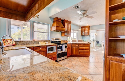 Sugarloaf Shores House | Sugarloaf Bay Retreat: Tropical Canal Front 3BR Home, Private Pool, Open Water Views & Boat Dockage!