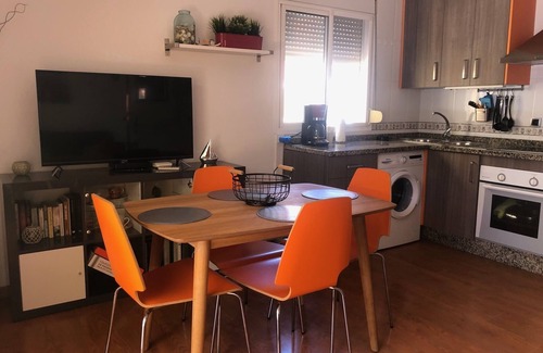 Playas del Palo Apartment | SUITABLE. 1st LINE BEACH. LARGE TERRACE WITH SEA VIEWS. PASEO MARITIMO EL PALO