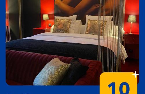 Eyrans Apartment | Suite Gatsby - balançoire et baignoire duo - Luxe et charme - climatisation