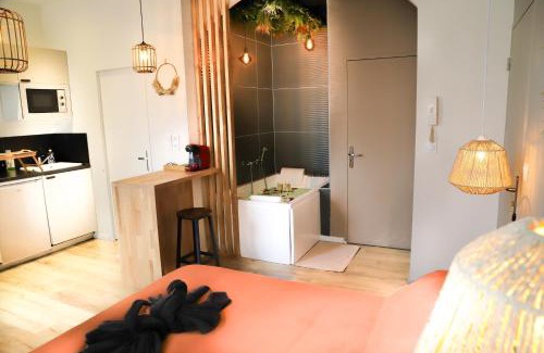 Jacquard - Prefecture Apartment | SUITE Serenity Room SPA- Balnéothérapie