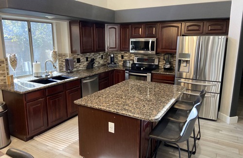 Adobe Mountain Estates House | Summer Vacation Home, Swim up Bar, Water Fall, Outdoor Living, Centrally located