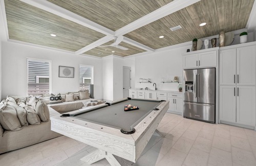 Inlet Beach House | "Sun Kissed" Rooftop Gulf views - EV friendly, putting green, pool table, ping pong, bikes
