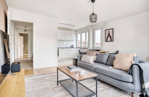 Altstetten Apartment | Sunlit Altstetten 3 Room w/Storage & W/D, nr Local Market, by Blueground