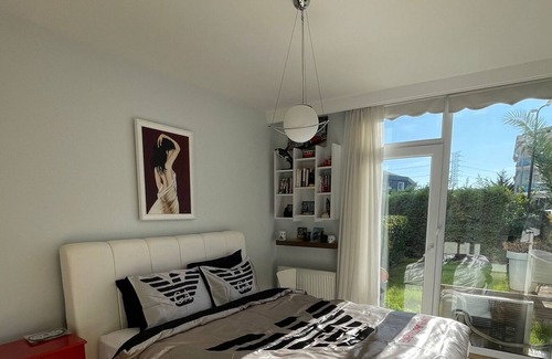 Kurtkoy Apartment | Sunny 1bdr with Garden