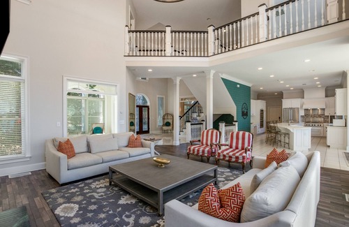 Flowery Branch House | Sunrise Villa - 7000 sf: 5 king/1 queen/7 single beds, heated pool, great views