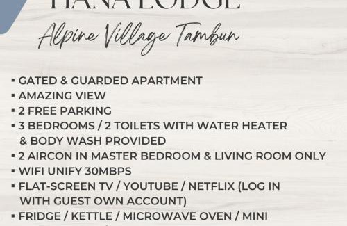 Ulu Kinta Apartment | Sunway Alpine Village near Onsen Lost World of Tambun Ipoh Ipoh city