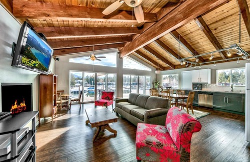Tahoe Keys House | Tahoe Keys Mountain Vistas-Waterfront, Panorama Views, Dock, 30-90 day stays
