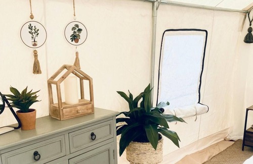 Huntington Mills RV Rental | Tentrr Signature Site - Paper Mill Pines Glamping Getaway
