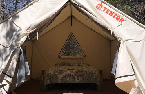 Wimberley RV Rental | Tentrr Signature Site - Camping at The Cedars Ranch - Coleman Outfitted Site