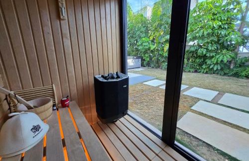 Agios Tychon Villa | TG NEW Luxury Private Resort Villas - Heated Salty Swimming Pool, Outdoor Jacuzzi, Sauna, Exotic Garden