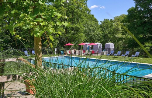 Amenia House | The Carriage House -2-bedroom house w/Saltwater Heated Pool, WiFi, AC in Amenia