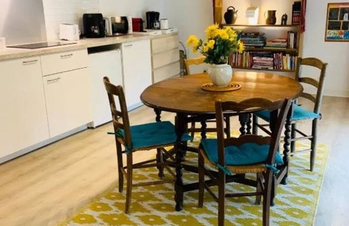 Commarin Apartment | The colors of Commarin 2-bedroom apartment with kitchen.