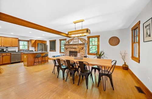 Pittsfield House | The Getaway: Relax with hot tub, fire pit, and mountain views—just 15 mins from Killington slopes!