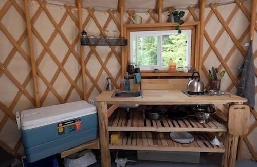 Blaeberry Cabin | The Off-Grid Green Yurt in the Wood