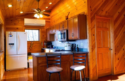 Little Switzerland Cabin | The Pinewoods: Secluded with hot tub, dark skies and sunsets beckon
