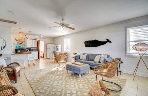 Topsail Beach House | "The Pink Flamingo" Charming Coastal Cottage Steps from the Beach