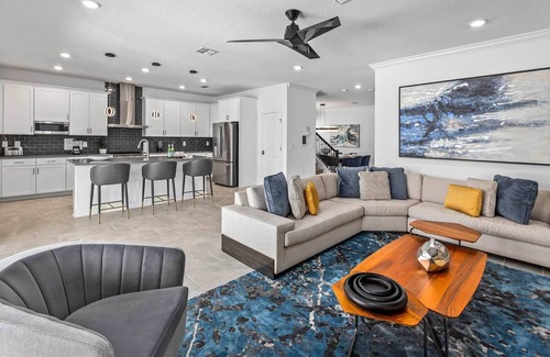 Melbourne Beach House | The Seanic Estate | Luxe Beach Villa w Pirate BR, Casino, Arcade, Near Disney