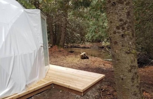 Uxbridge House | The Uxbridge Igloo on Pefferlaw Creek with Private Lake. Pet Friendly!