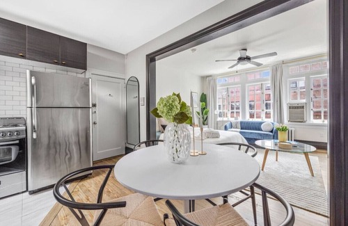 West Village Apartment | The West Village Penthouse | Huge Windows + Desk + Skylights + Cobblestone Street