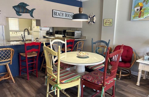 Indian Beach Condo | This bright and colorful "beachy" condo is perfect for those seeking the sun!