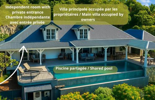 Grand Case House | Ti Bay - Vue Mer spectaculaire & Piscine à débordement