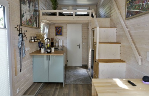 Caputh House | Tiny Home 'Tiny House Nr 2' with Private Terrace, Wi-Fi, and Air Conditioning
