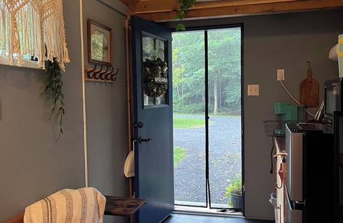 Lincoln House | Tiny House in the Woods, sleeps 3, full bath, linens provided, keurig & k cups