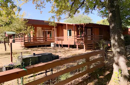 Hico House | Tiny Town The Kid Spacious Cabin Animals Fire Pit by Vacation Your Way