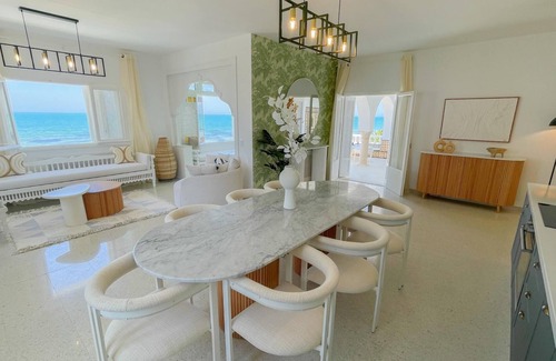 Sidi Abdel Aziz Villa | The Sea House beach front villa with pool