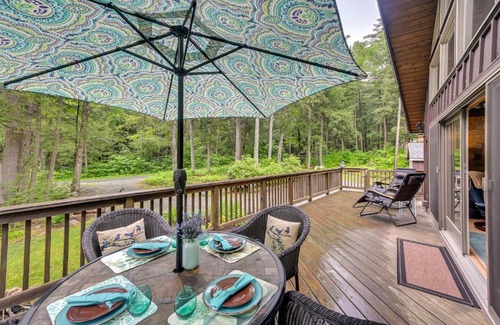 Tolland House | Tolland Cabin with Private Hot Tub and Grill!
