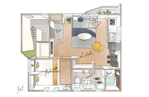 Yotsuya Apartment | Tomo House 四谷三丁目 301