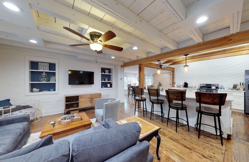 Saint Simons Island Cottage | Totally renovated 1943 two bedroom two bath beach cottage just steps to beach.