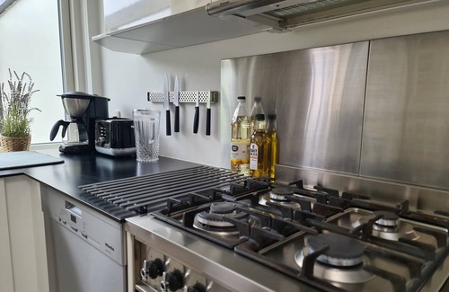 Naesby Condo | Townhouse with wooden terrace