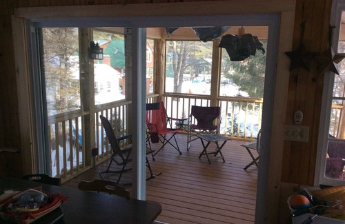 Wells House | Tranquil lakefront home sits above the lake with an unobstructed view