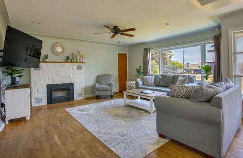 Traverse City House | Traverse City Home with Fire Pit, Patio and Yard!