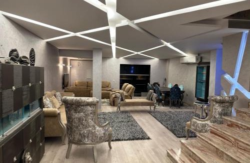 6th of October City Villa | Trio villa with falls in compound فلا بحديقة كبيره وشلالات صناعية
