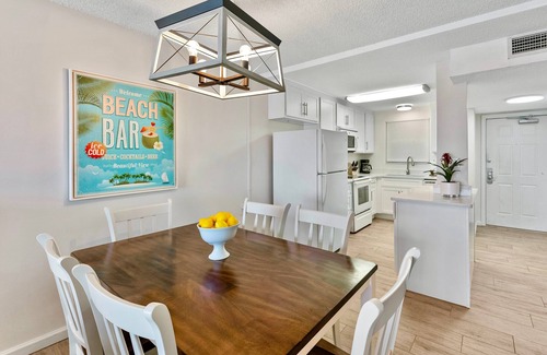 Satellite Beach Condo | Tropical Oceanfront Condo w/Heated Pool & Spacious Balcony Retreat
