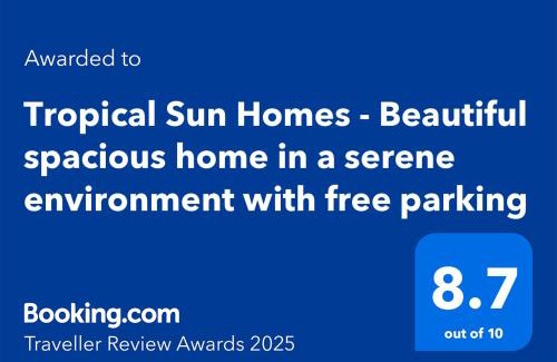 Salford House | Tropical Sun Homes - Beautiful spacious 3 bed home in a serene environment with free parking for 2 cars