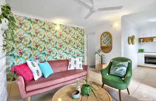 Parramatta Park Apartment | Tropicana Pineapple - Chic Retreat with Private Courtyard & BBQ