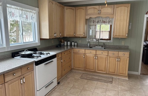 Northwood Cottage | Two bedroom cottage with views of Bow Lake, steps to beach and boat launch.