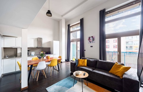Karlin Apartment | Two-level modern Loft with parking