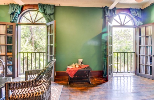 Bullet Tree Falls House | Two Riverfront Suites with Shared Infinity Pool, Balcony Views, WiFi, AC - Dogs OK