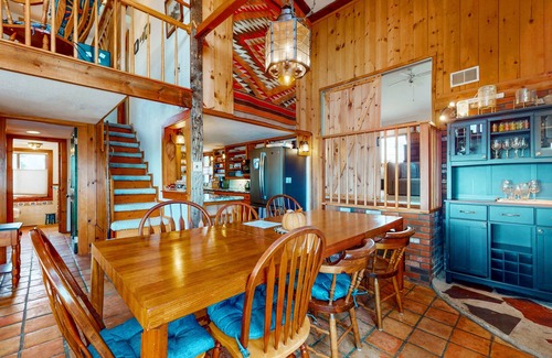 Newbury House | Two-story riverfront retreat with a furnished deck, views, & washer/dryer